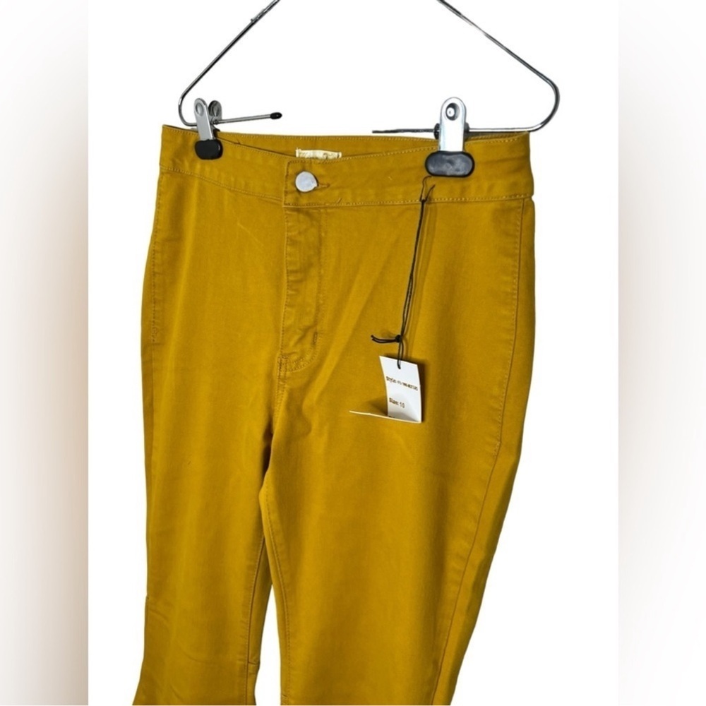 Home Folk Women's Mustard High Rise Flare Jeans - Picture 5 of 13